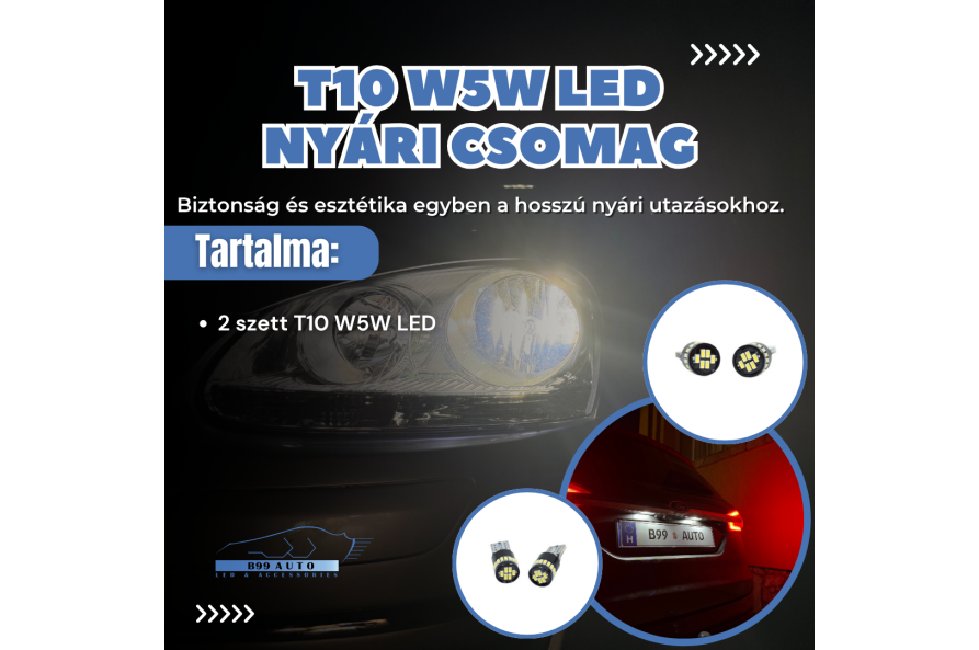 T10 W5W LED Nyári Csomag